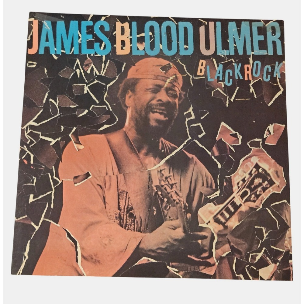 James Blood Ulmer Black Rock Vintage 1982 Promo Poster 12x12 Columbia Jazz Rock